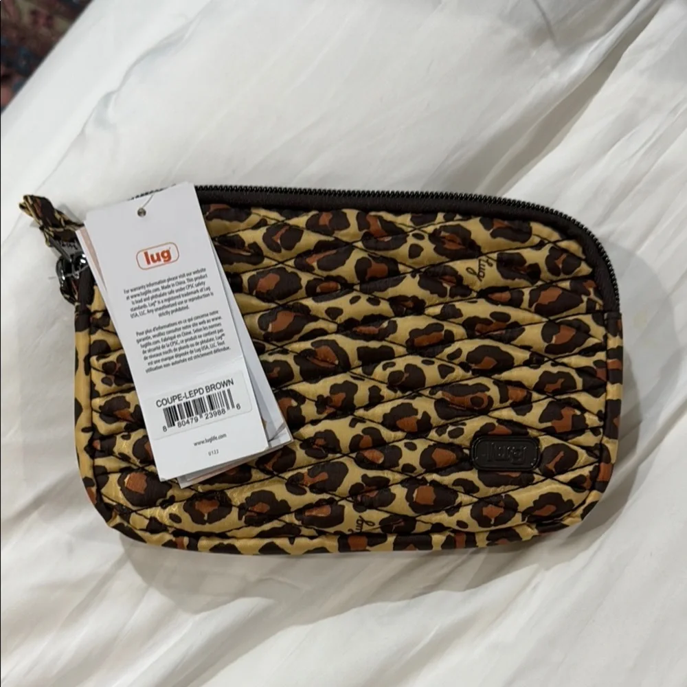 NWT Lug Coupe crossbody bag in Leopard Brown